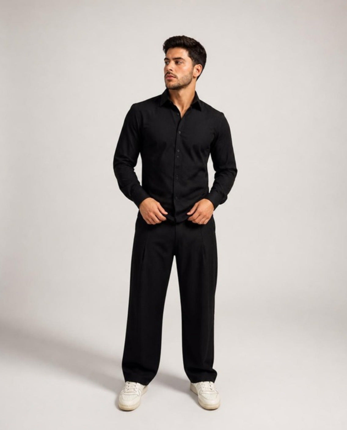 Camisa CHADS Antiarrugas negra